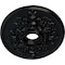 Ekena Millwork Alexa Ceiling Medallion (Canopies up to 5 5/8"), 30 3/4"W x 21 1/4"H x 3 7/8"ID x 1 5/8"P, Jet Black CM21X30ALBLF - alternate 3